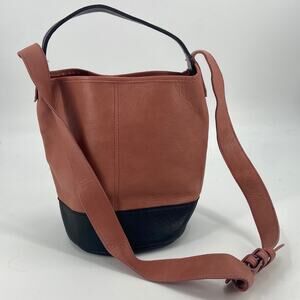 Officine 904 uma Terracotta Calfskin leather bucket bag
